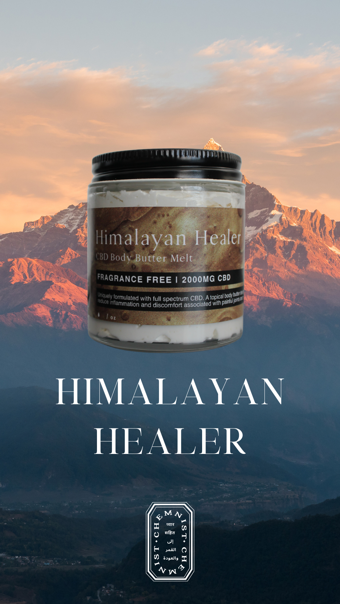 Himalayan Healer Body Butter Melt for Pain Relief